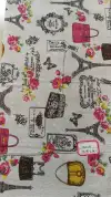 Cotton and linen printed apple trees Specification image